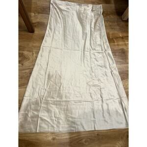 Quince Pure Silk Slip Skirt Washable - XL- Champagne NWT